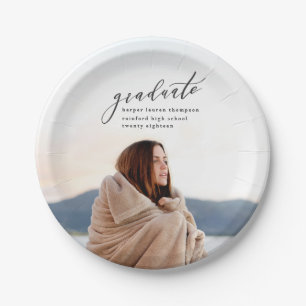 MINIMAL GRADUATION PAPER PLATE