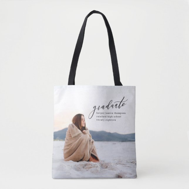 MINIMAL GRADUATION TOTE BAG (Front)