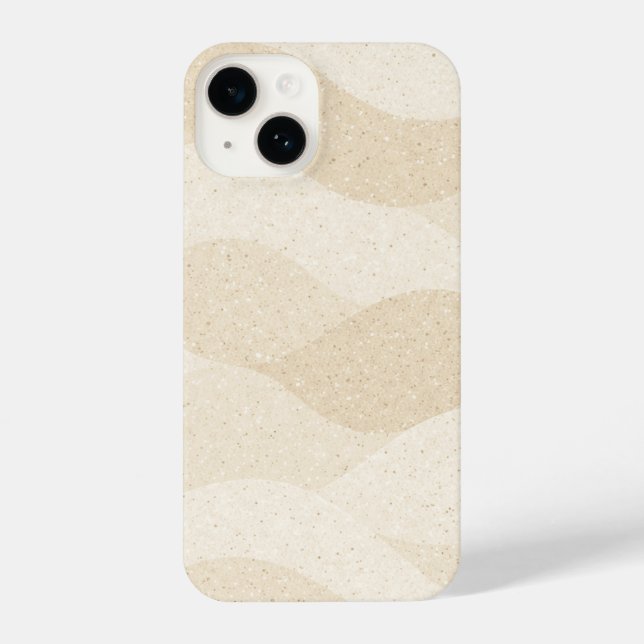 Minimal Grain Texture ,Soft, Neutral pattern iPhone Case (Back)