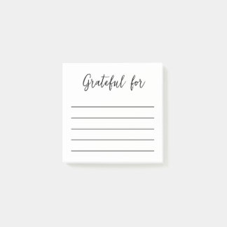Minimal Gratitude Post-it Note
