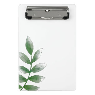 Minimal Green Botanical Mini Clipboard