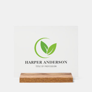 Minimal Green Eco-Friendly Professional  Acrylic Sign