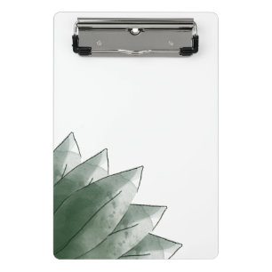 Minimal Green Leaves mini Clipboard