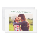 Minimal Green Merry Almost Married Save the Date