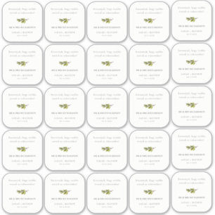 Minimal Green Pine Branch Foliage Guest Name