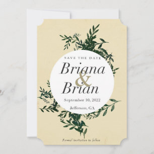 Minimal Greenery Invitation