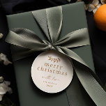 Minimal Greenery Simple Merry Christmas Favour Tags<br><div class="desc">Minimal Greenery Simple Merry Christmas Favour Tags</div>