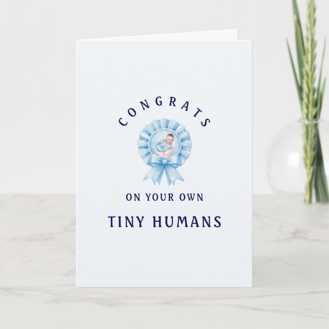 Minimal Greeting Card | raising tiny humans  (Front)