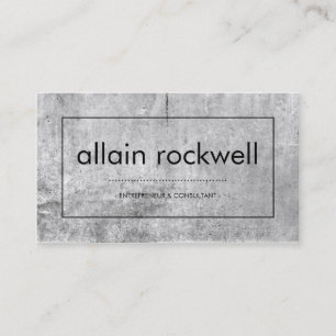 Minimal Grey Concrete Business Card