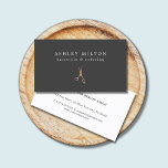 Minimal Grey Faux Gold Scissors Hair Stylist Business Card<br><div class="desc">Elegant customizable business card template with FAUX gold scissors icon and grey background. Minimalist design,  perfect for beauty salon,  hair stylist.</div>