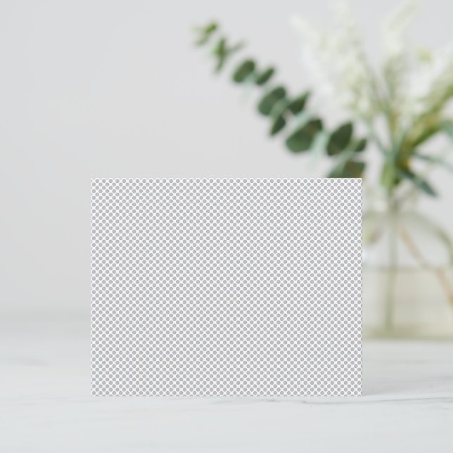 Minimal Grey Polka Dot Pattern  (Standing Front)