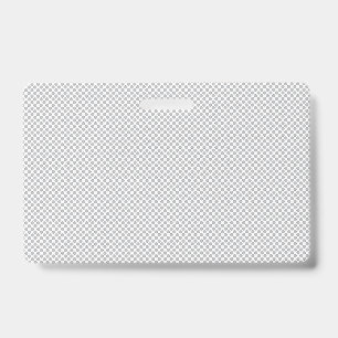 Minimal Grey Polka Dot Pattern ID Badge