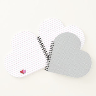 Minimal Grey Polka Dot Pattern Notebook
