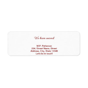minimal grey we have moved add name address text