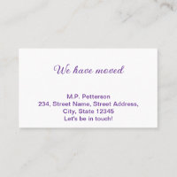 minimal grey we have moved add name address text