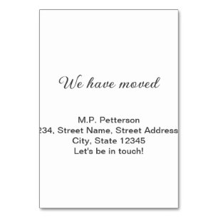 minimal grey we have moved add name address text  table number