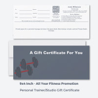 Minimal Grey White Wellness Gift Certificate