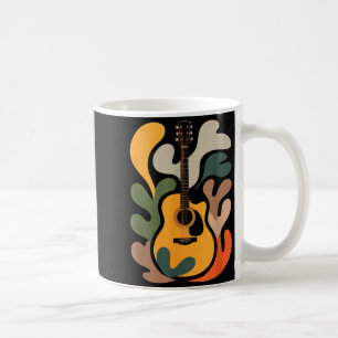 Minimal Guitar Abstract Art Funny Music Lover Guit Coffee Mug