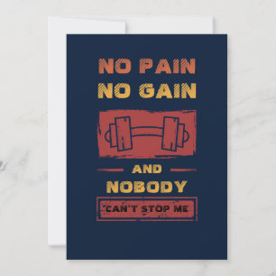 Minimal Gym / Fitness Greeting Card   train insane