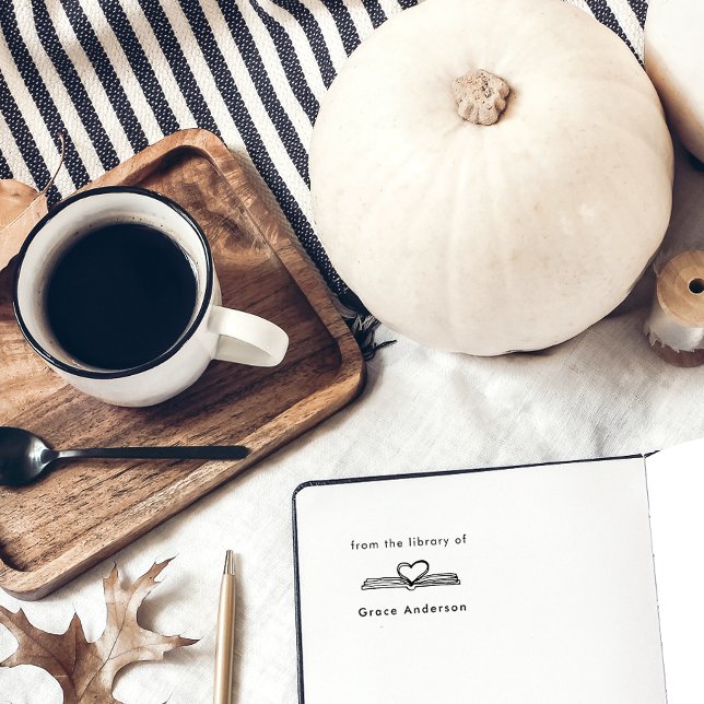 Minimal Hand-drawn Book From The Library Of Rubber Stamp (Creator Uploaded)