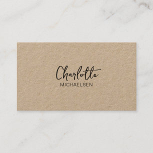 Minimal, Handwriting Business Card