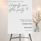 Minimal Happily Ever After Party Elopement Welcome