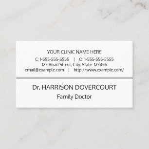 Minimal, Health Care Professional Business Card