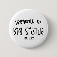 Minimal Heart Custom Year Promoted To Big Sister