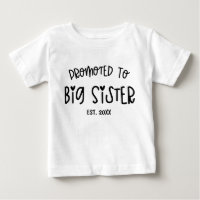 Minimal Heart Custom Year Promoted To Big Sister 
