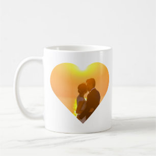 Minimal Heart-Shaped Photo - I Love You Wifey  Coffee Mug