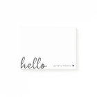 Minimal Hello Name Personalised Sticky Pad