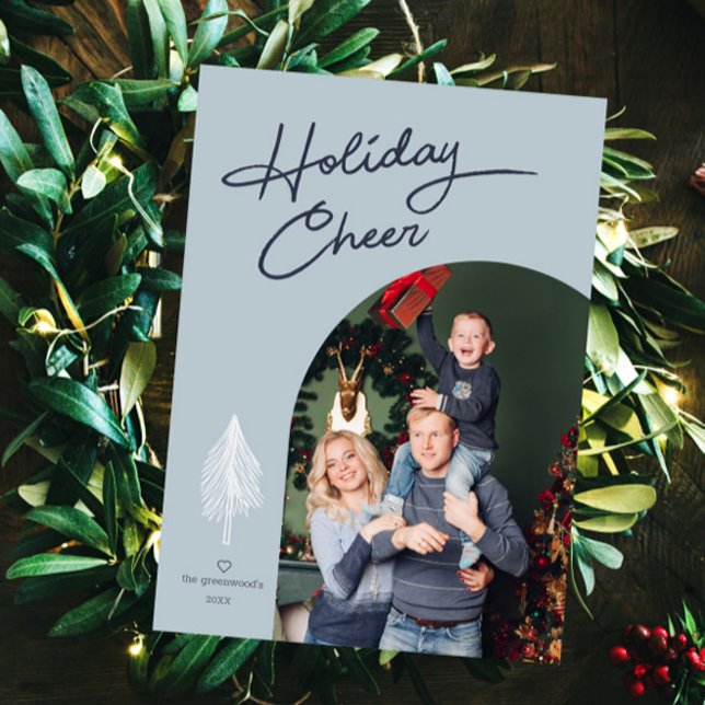 Minimal Holiday Cheer Photo Card  (Creator Uploaded)