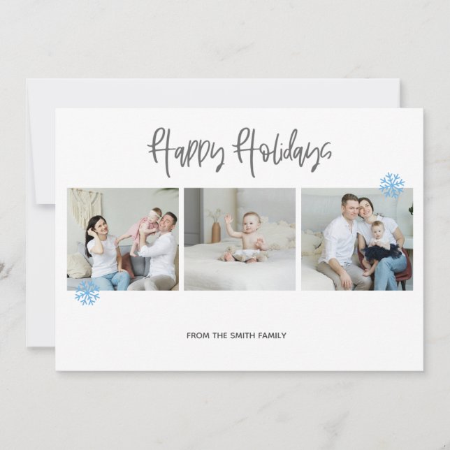 Minimal holiday photo collage (Front)