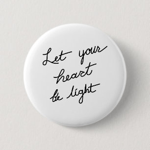Minimal holiday quote sticker typography 6 cm round badge