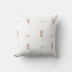 Minimal Hot Air Balloon Pattern Cushion