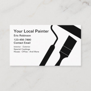 Minimal House Painter Business Cards