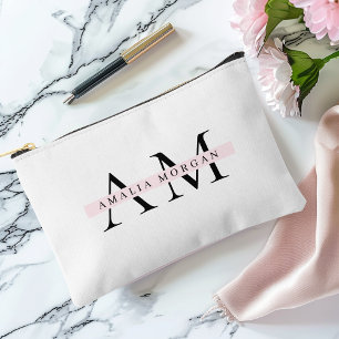 Minimal Initial & Personalised  Accessory Pouch