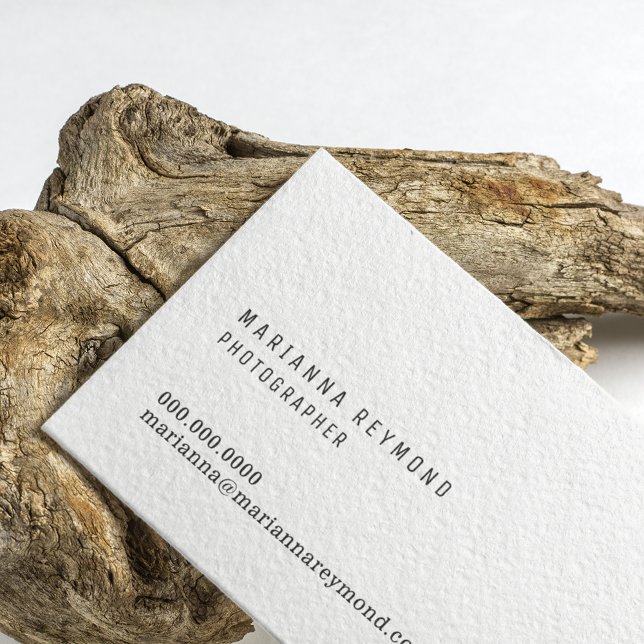 minimal introduction contact modern photographer business card (simple & elegant)