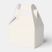 Minimal Ivory Cream Bridal Shower Thank You Favour Box (Back Side)