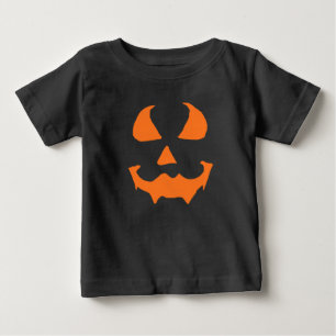 Minimal Jack O Lantern Pumpkin Face T-Shirt