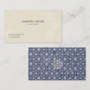 Minimal Japanese Kamon Business Card – Modern 