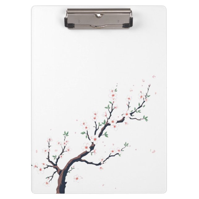 Minimal Japanese Tree Branch Clipboard (Front)