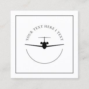 Minimal Jet Business Card – Custom Logo Style