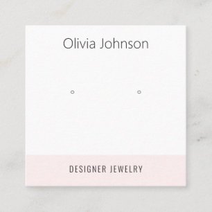 Minimal Jewellery Earring Display Business Card