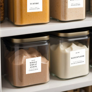 Minimal Kitchen Pantry Food Storage Organisation