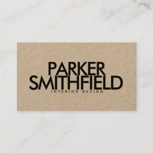 Minimal Kraft Business Card