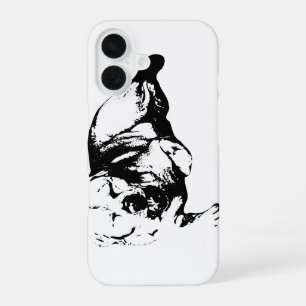 Minimal Lab: Big Yawn iPhone 16 Case