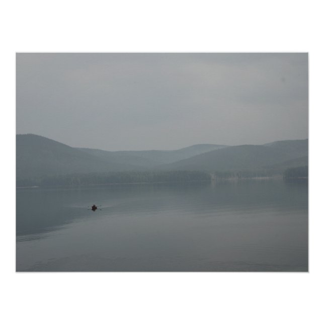 Minimal Lake Silence Poster (Front)