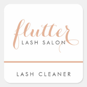 Minimal Lash / Brow Artist Logo Sticker