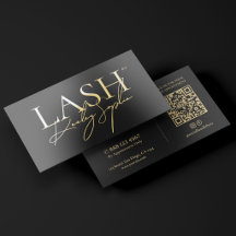 Minimal Lash Tech Extensions Black Gold Signature